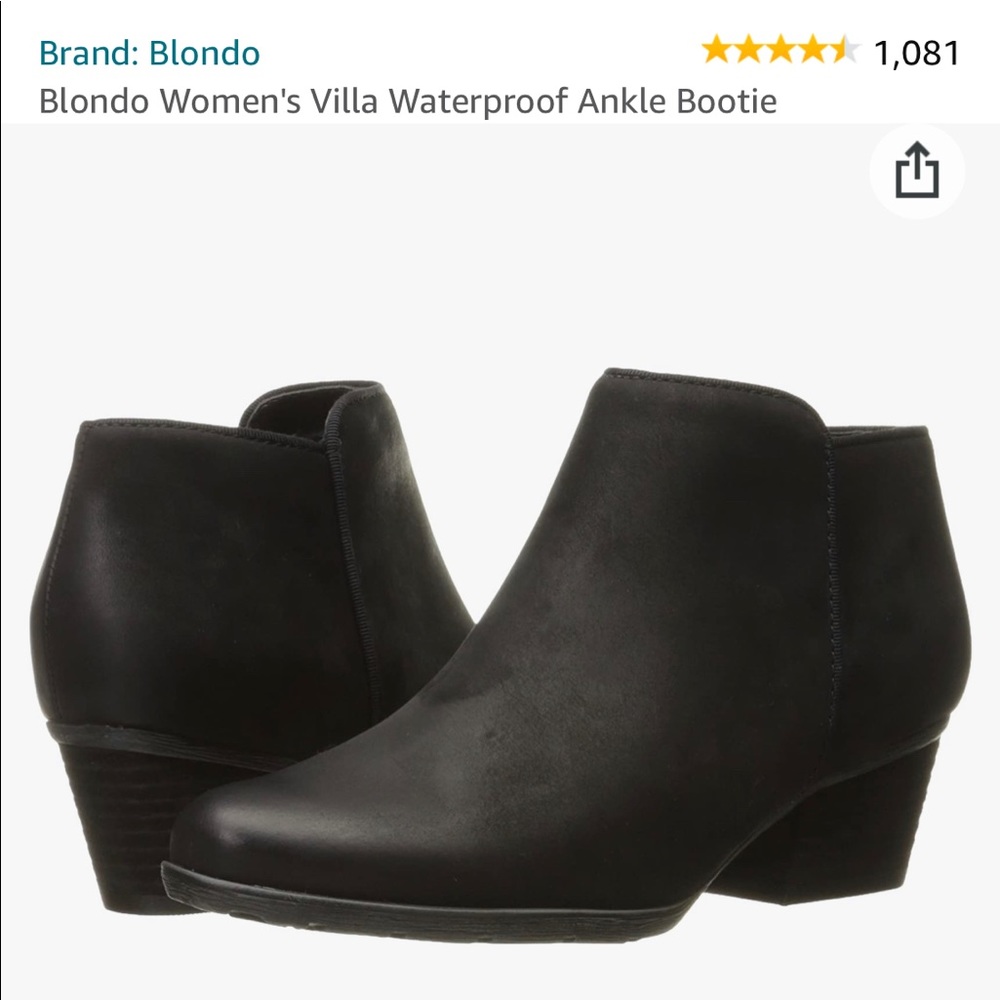 Black Blondo waterproof boots 6.5
